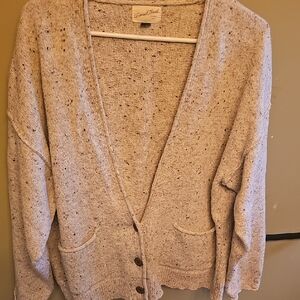 Universal Thread Speckled Gray Cardigan